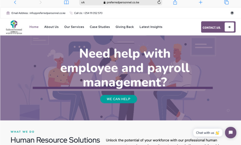 Website development | Human Resources Industry