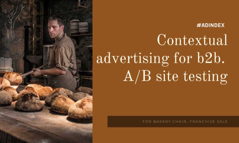Contextual advertising for b2b. A/B site testing