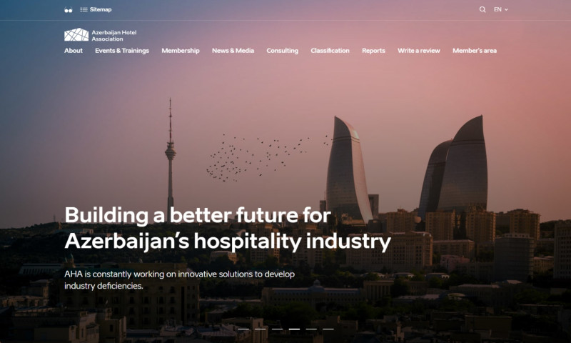 Website Development for Azerbaijan Hotel Association