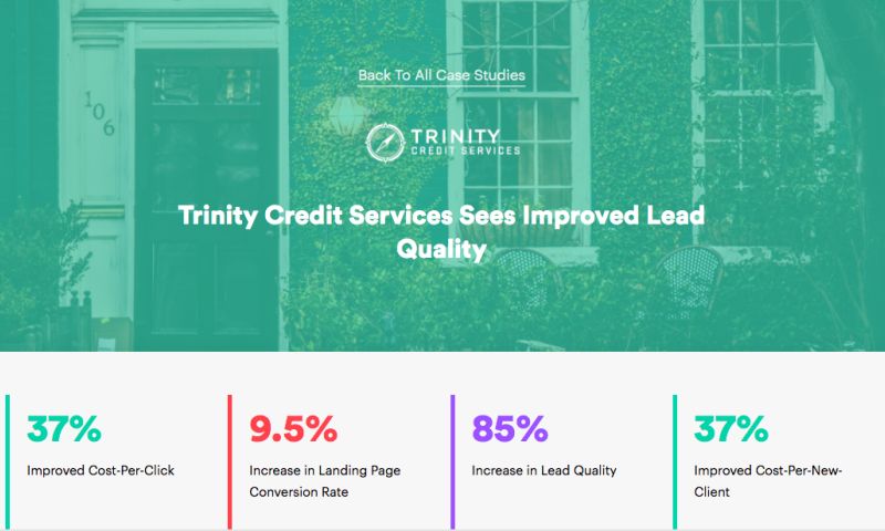 Trinity Credit Services Sees Improved Lead Quality