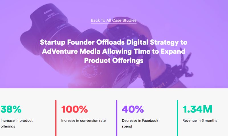 Startup Founder Offloads Digital Strategy to AdVenture Media Allowing Time to Expand Product Offerings