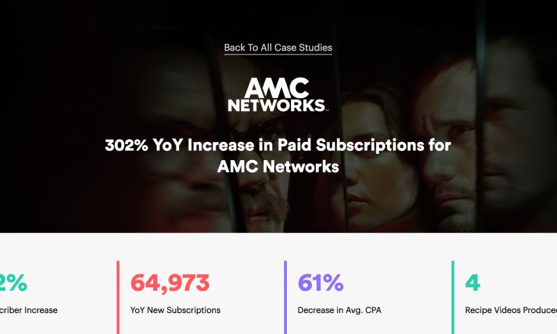 AMC Networks sees a 302% increase in paid subscriber YoY.