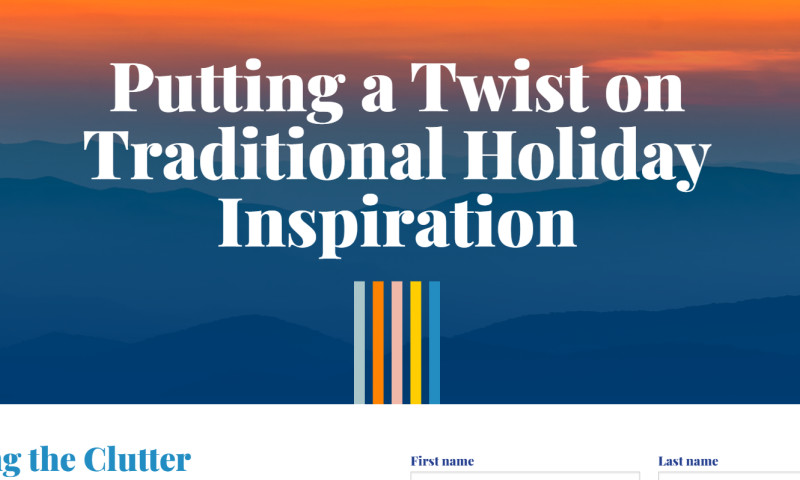 Putting a Twist on Traditional Holiday Inspiration