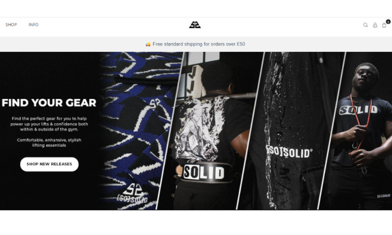 Solid Sportswear Shopify Store Redesign for a Fitness Brand