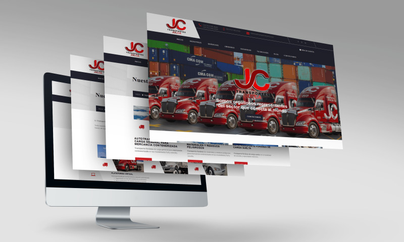 Diseño y desarrollo de sitio web Transportes JULCA