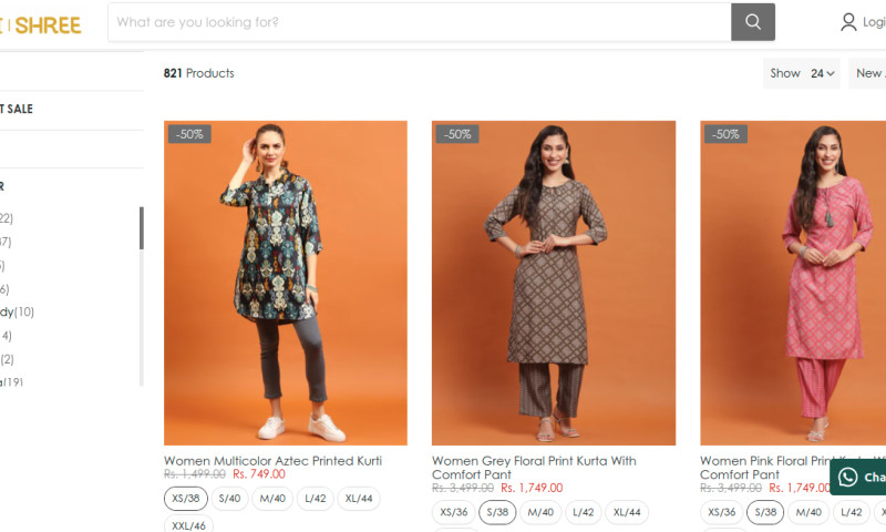 Ecommerce-ByShree Website