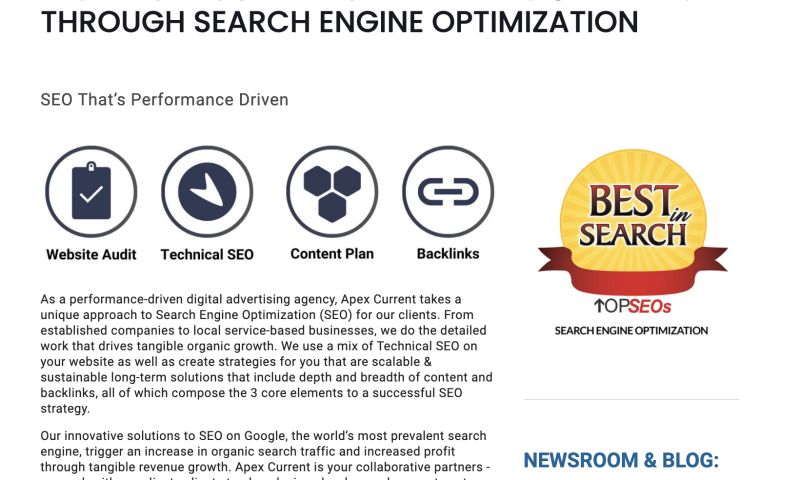 Performance-Driven Search Engine Optimization (SEO)