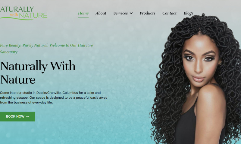 WordPress Web Design For Natural Hair Care Brand