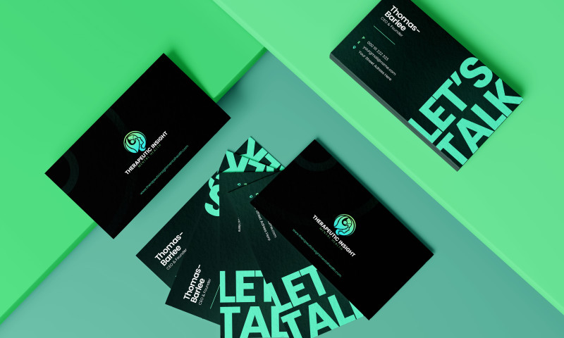 Sleek & Modern Business Card Design for a Leading Therapist
