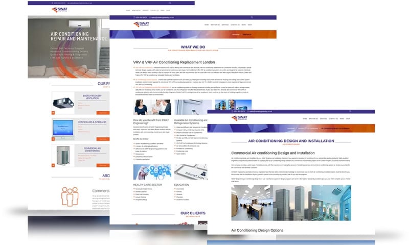 Swat Engineering - Local WordPress SEO - AC Company in London