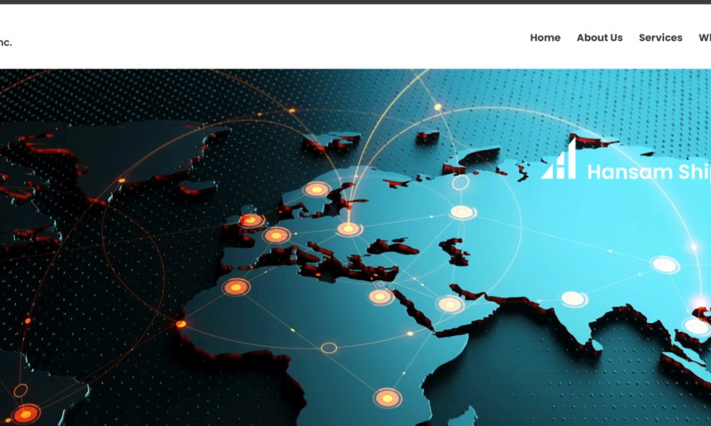 International Shipping Website Development