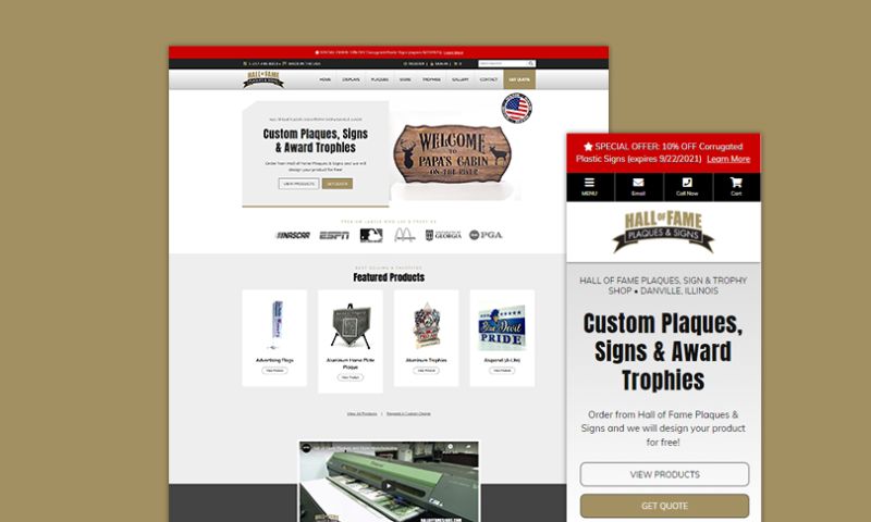 Hall of Fame Plaques & Signs