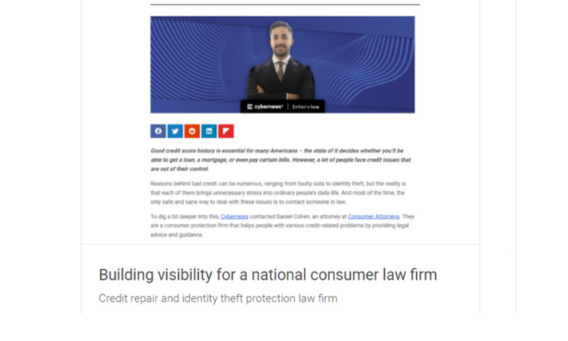A consumer Law Firm