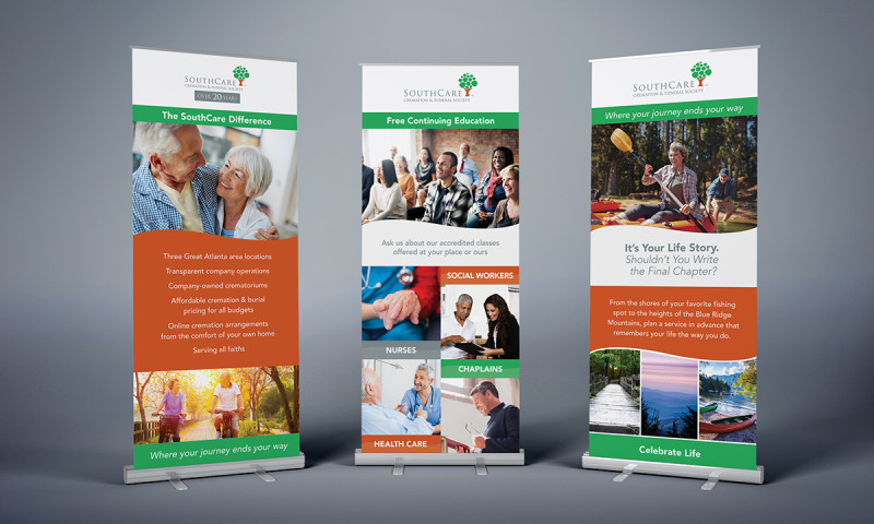 SouthCare Cremation & Funeral Society Banner Designs