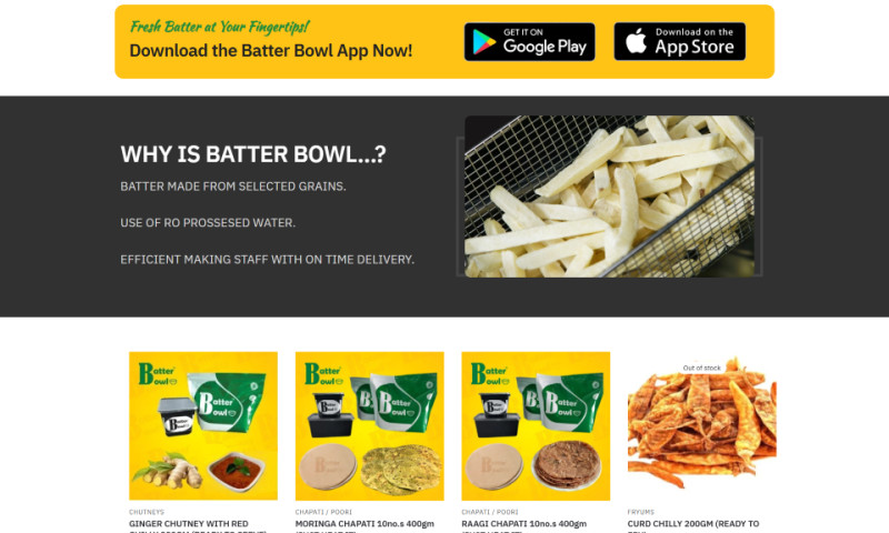 Batter Bowl E-com Start-Up