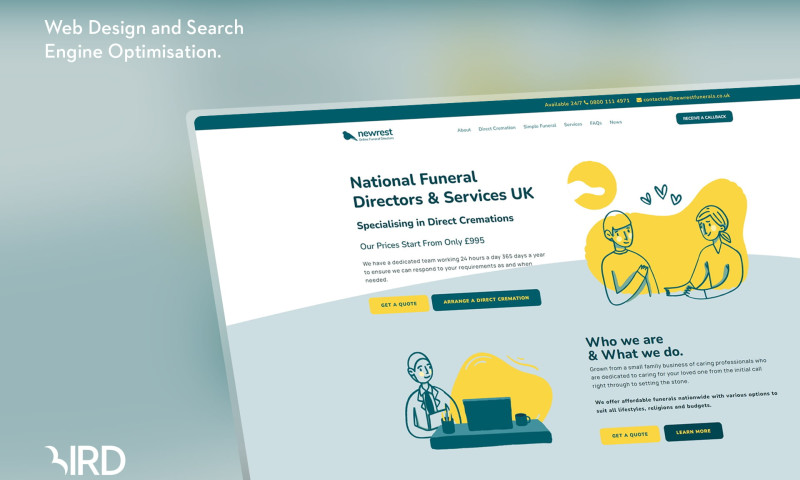 A Comforting Digital Presence for Funeral Services