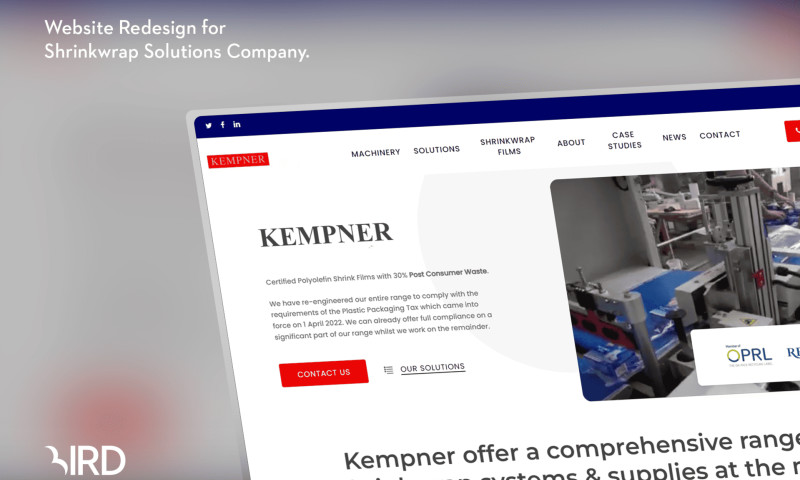 Website Design and SEO for Shrinkwrap Industry Leader