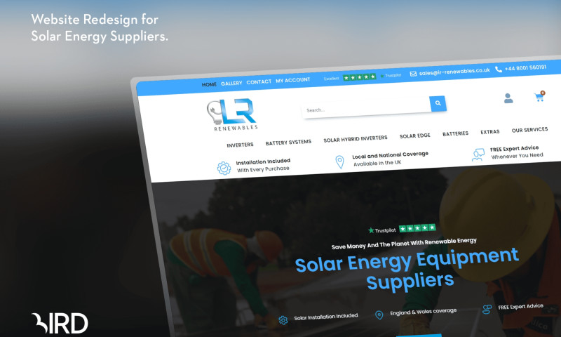 Website Design for a Solar Power Solutions Company