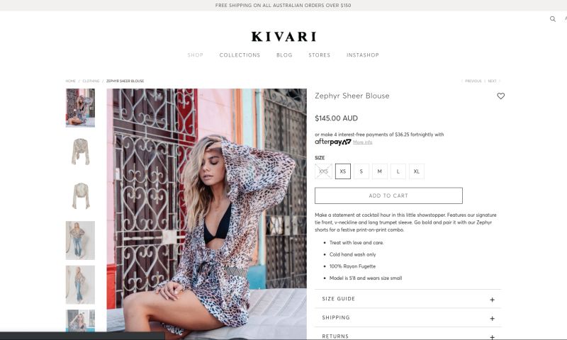Shopify Store Redesign - Kivari