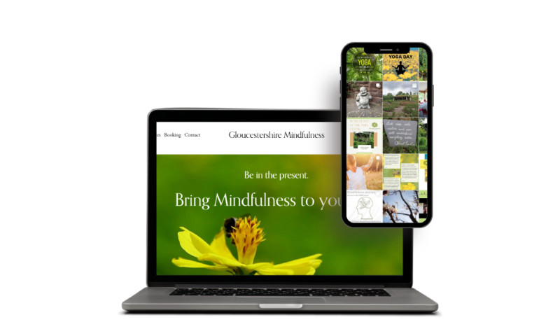 Gloucestershire Mindfulness Website Design, Copywriting and Social Media