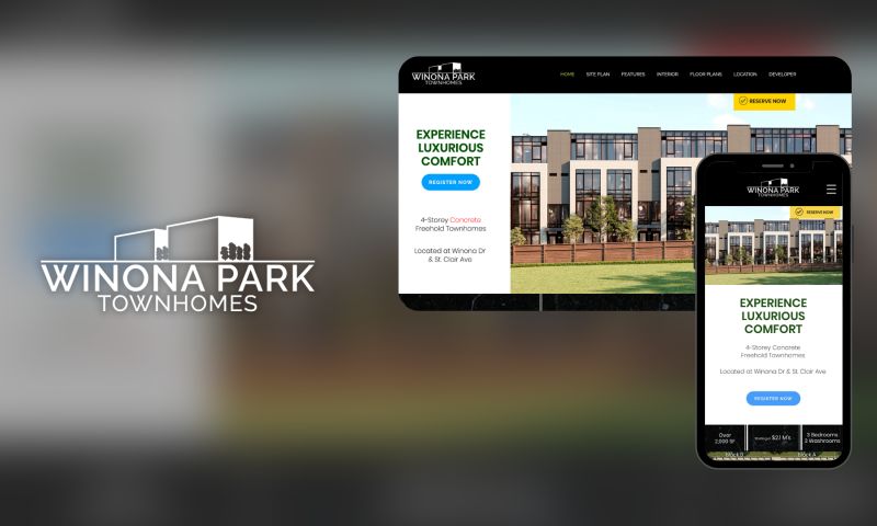 Winona Park Townhomes Marketing Campaign