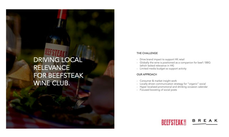 DRIVING LOCAL RELEVANCE FOR BEEFSTEAK WINE CLUB.
