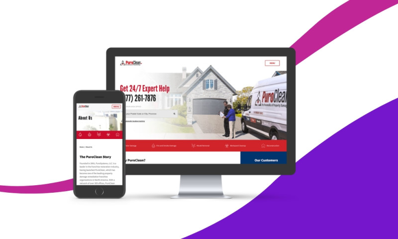 PuroCleans Franchise Network Website Redesign