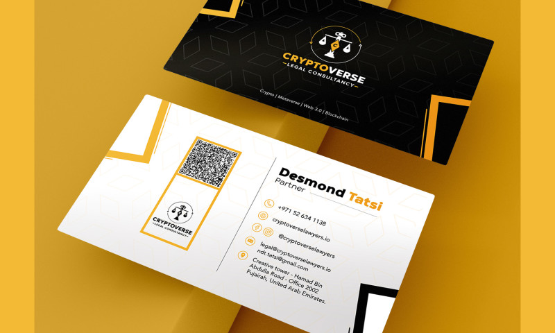 Business Card Design project for Cryptoverse