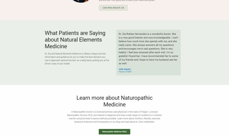 NEM Naturopathic Medicine Website & more