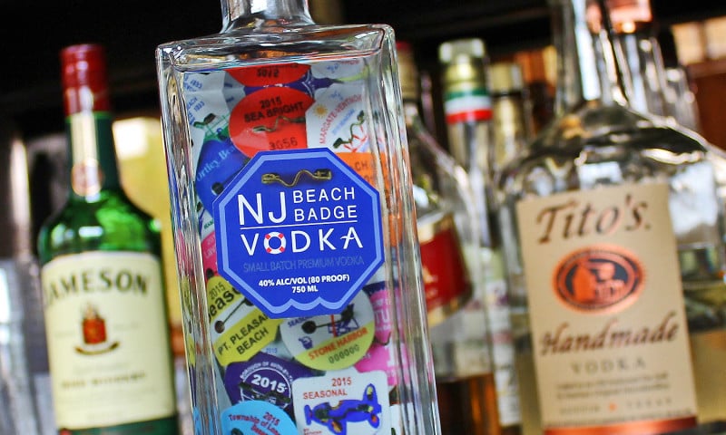 NJ Beach Badge Vodka