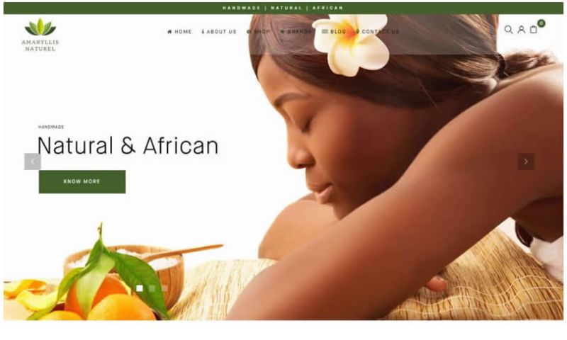 Amaryllis Naturel E-commerce Website Development