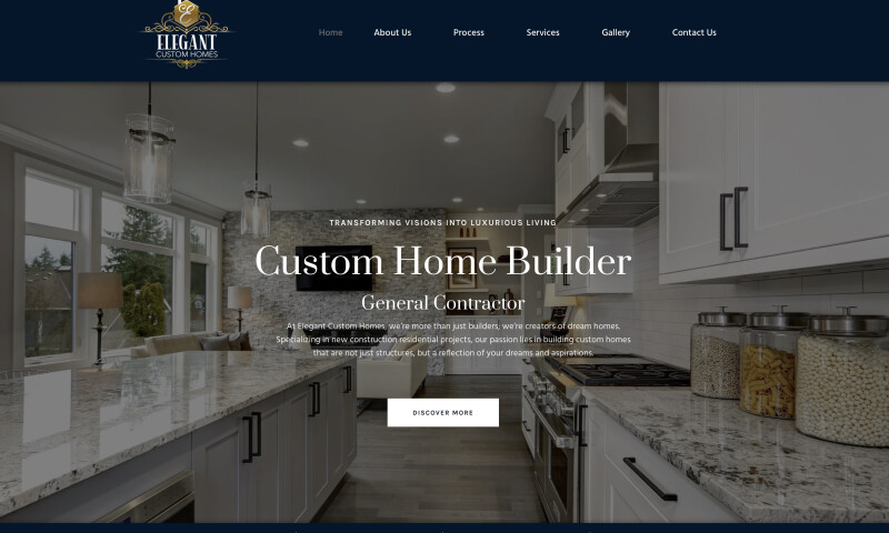 Luxury Home Builder Website Design