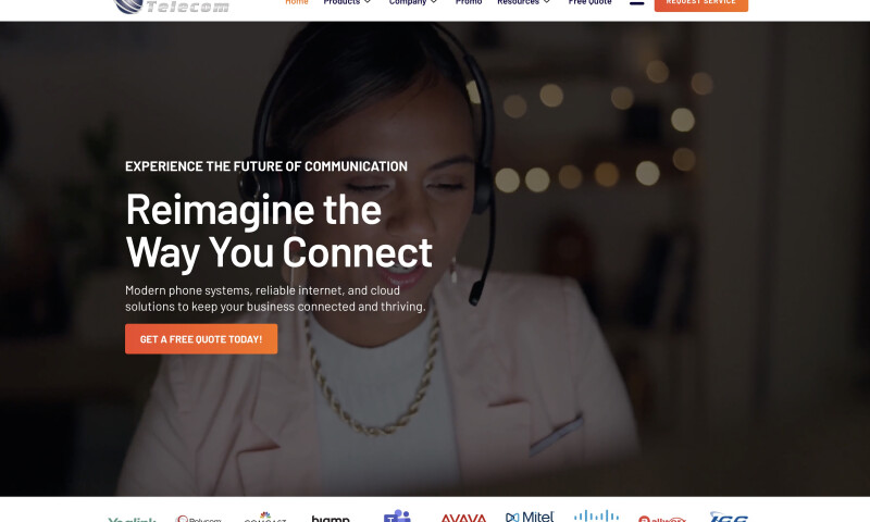 Telecom Company Website Design