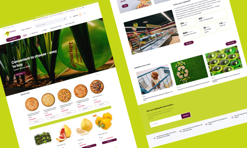 UpMarket a modern online supermarket