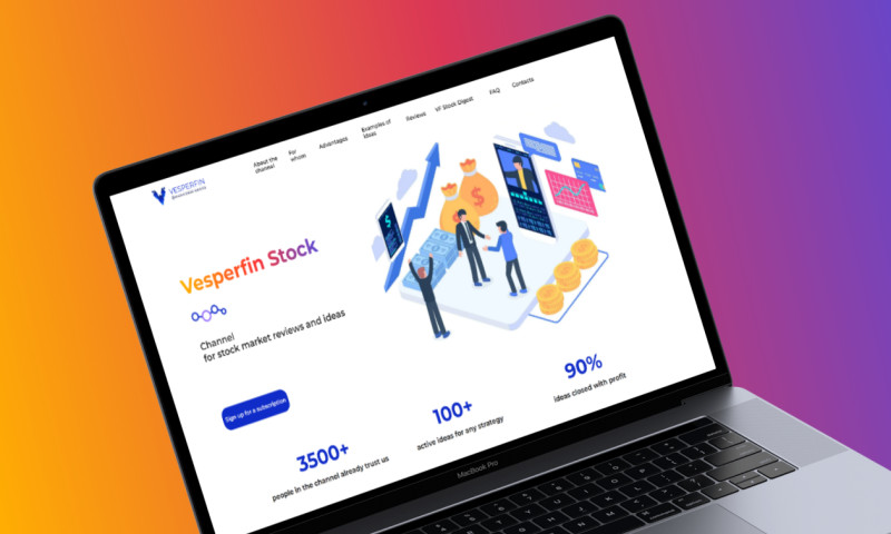 Landing Page Vesperfin Stock