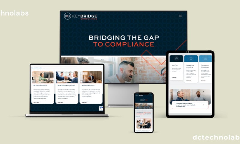 UI/UX and Custom Web Development for Keybridge Compliance