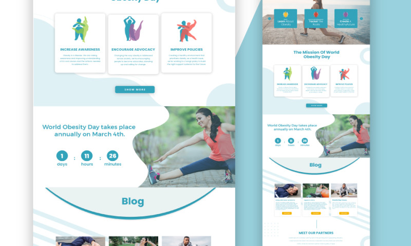 Global Women Obesity Website Development Services