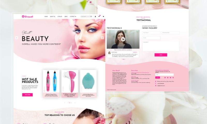 Women Beauty and Self Care Website Design Services