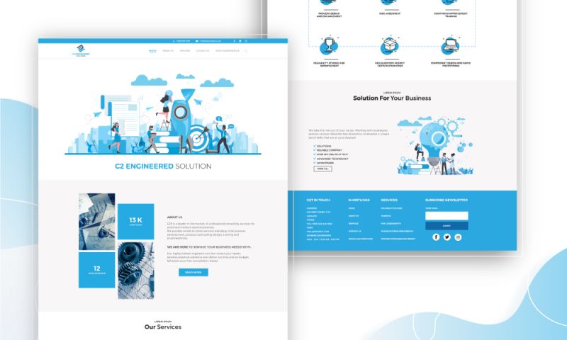 Professional Engineering & Workers Website Design Services