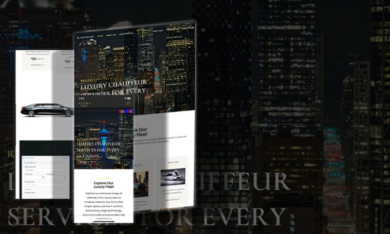 Website for Alpha Chauffeurs