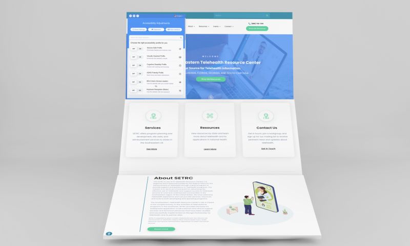 Wordpress Web Design for Southeastern Telehealth Resource Center