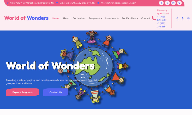 World Of Wonders Day Care