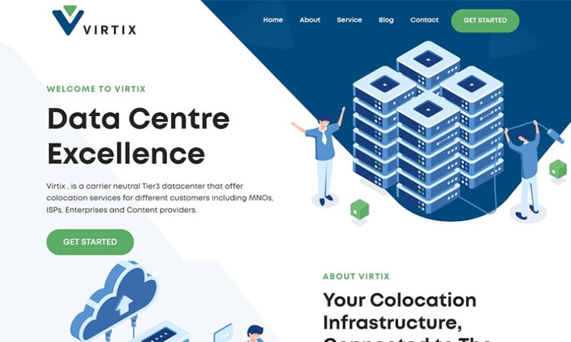 Neutral Tier3 Datacenter Website