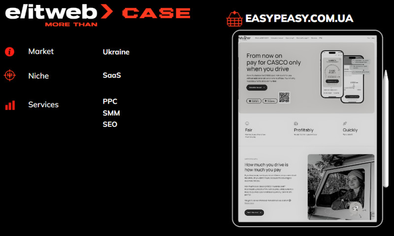 SEO, PPC & SEO Promotion for Easy Peasy