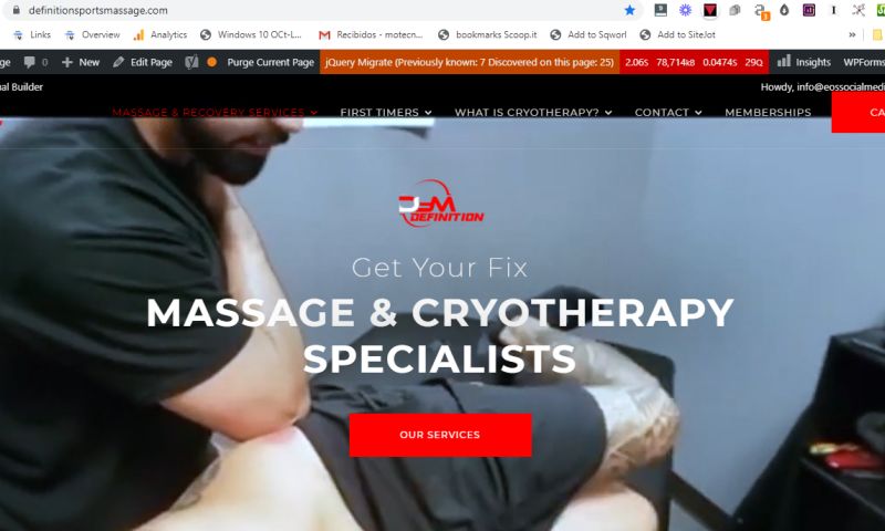 Definition sports massage
