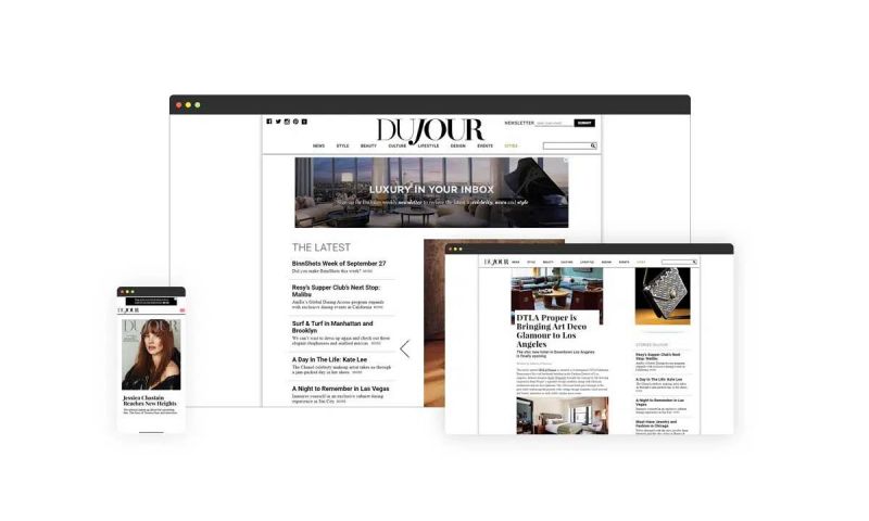 800% Increase Web Traffic To Dujour