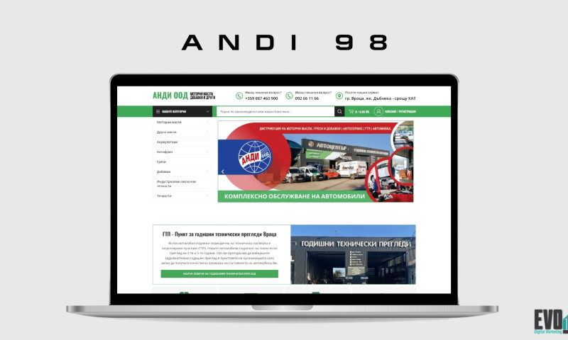 Andi-98 - Car Services & Oils Online Shop