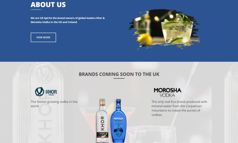 UK Spirits - Web Development Portfolio