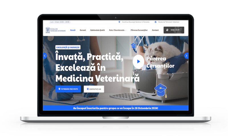 Website Scoala de Tehnicieni Veterianri