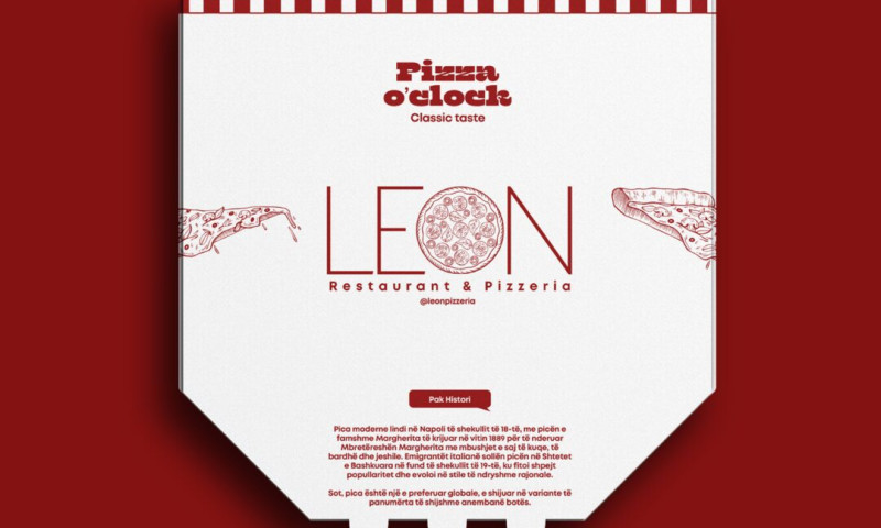 Leon Pizza & Restaurant: Logo and Packaging Redesign